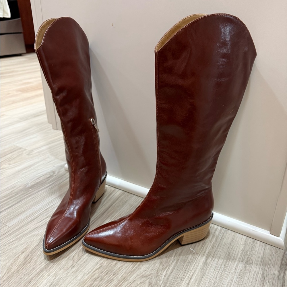 Isabel marant leather Knee-High Boots
